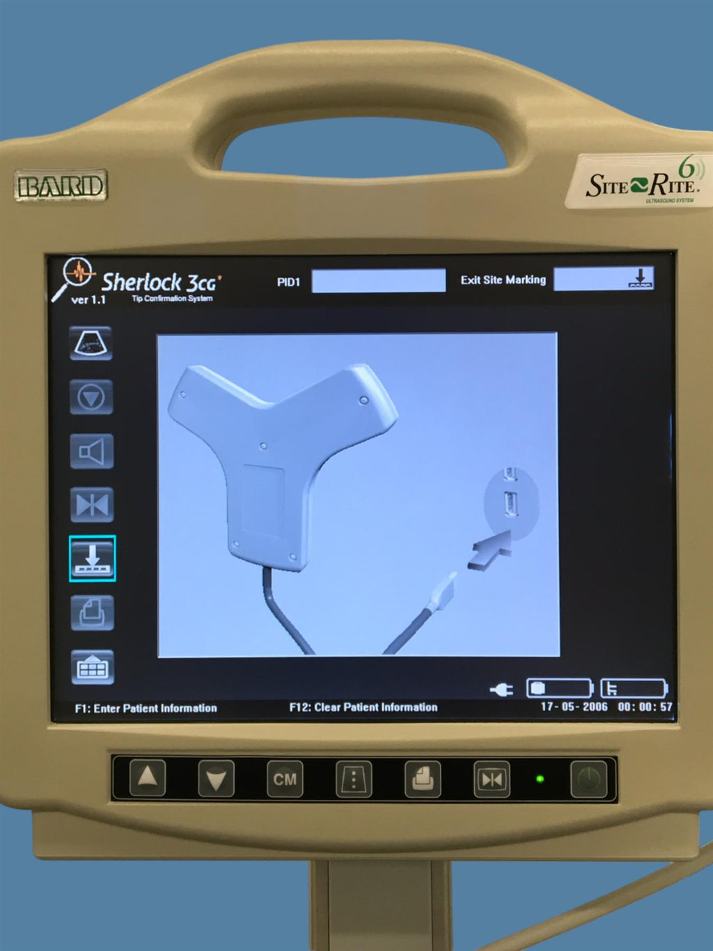 Bard Site-Rite 6 Ultrasound System 9770066 w/ L-VA Linear Vascular Access Probe