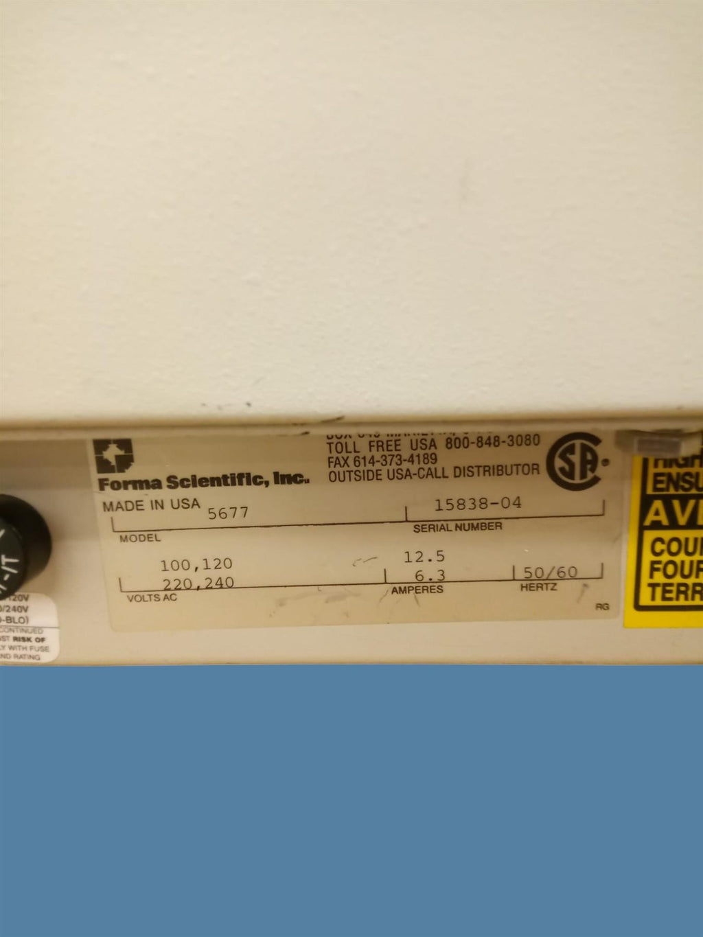 Forma Scientific/Thermo Fisher Scientific 5677 Benchtop Centrifuge
