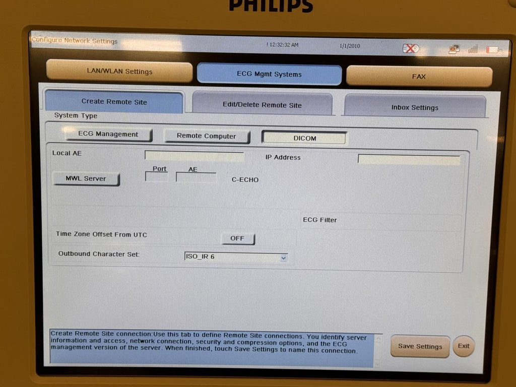 Philips PageWriter TC70 Color TouchScreen ECG/EKG Machine + Cart/WiFi/PowerSpply