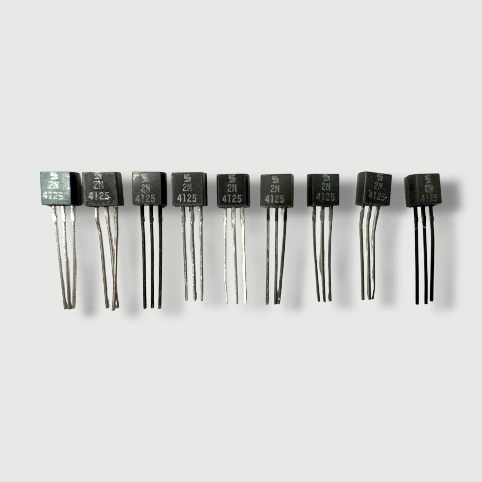 Lot of 9 Sylvania 2N 4125 Transistors