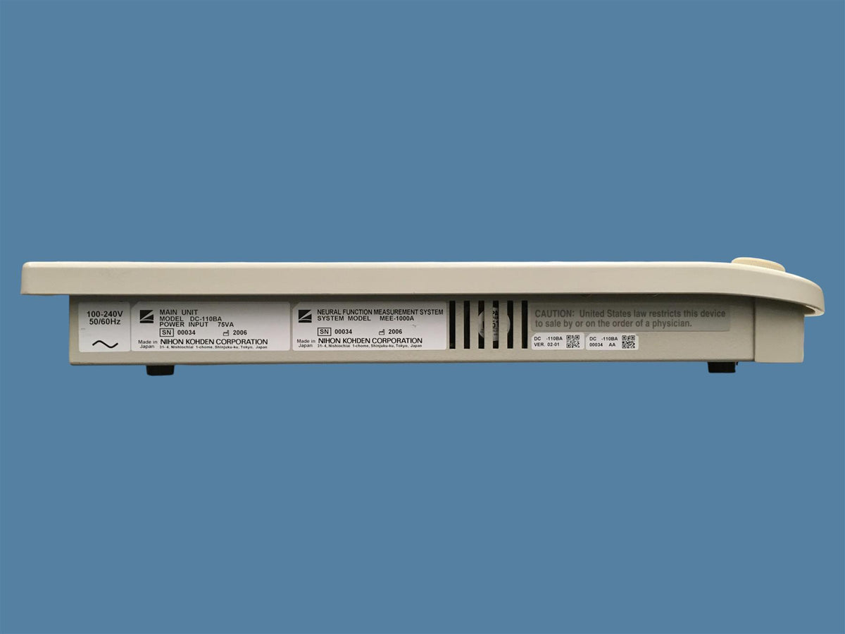 Nihon Kohden Neuromaster MEE-1000A Neural Function Measurement System (2006)