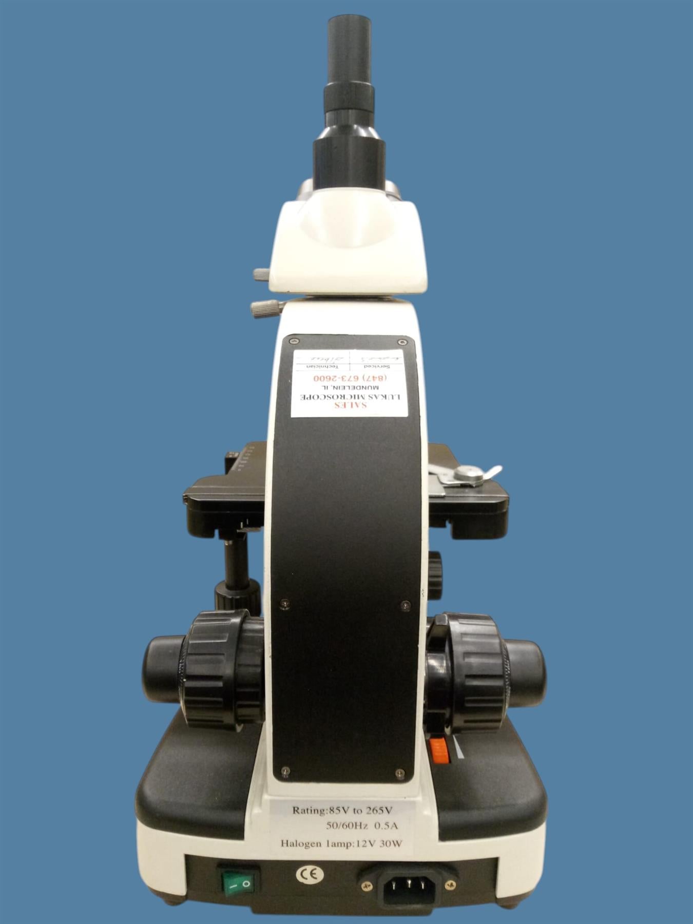 Trinocular Biological Compound Microscope w/ 4x, 10x, 40x, 100x Objectives