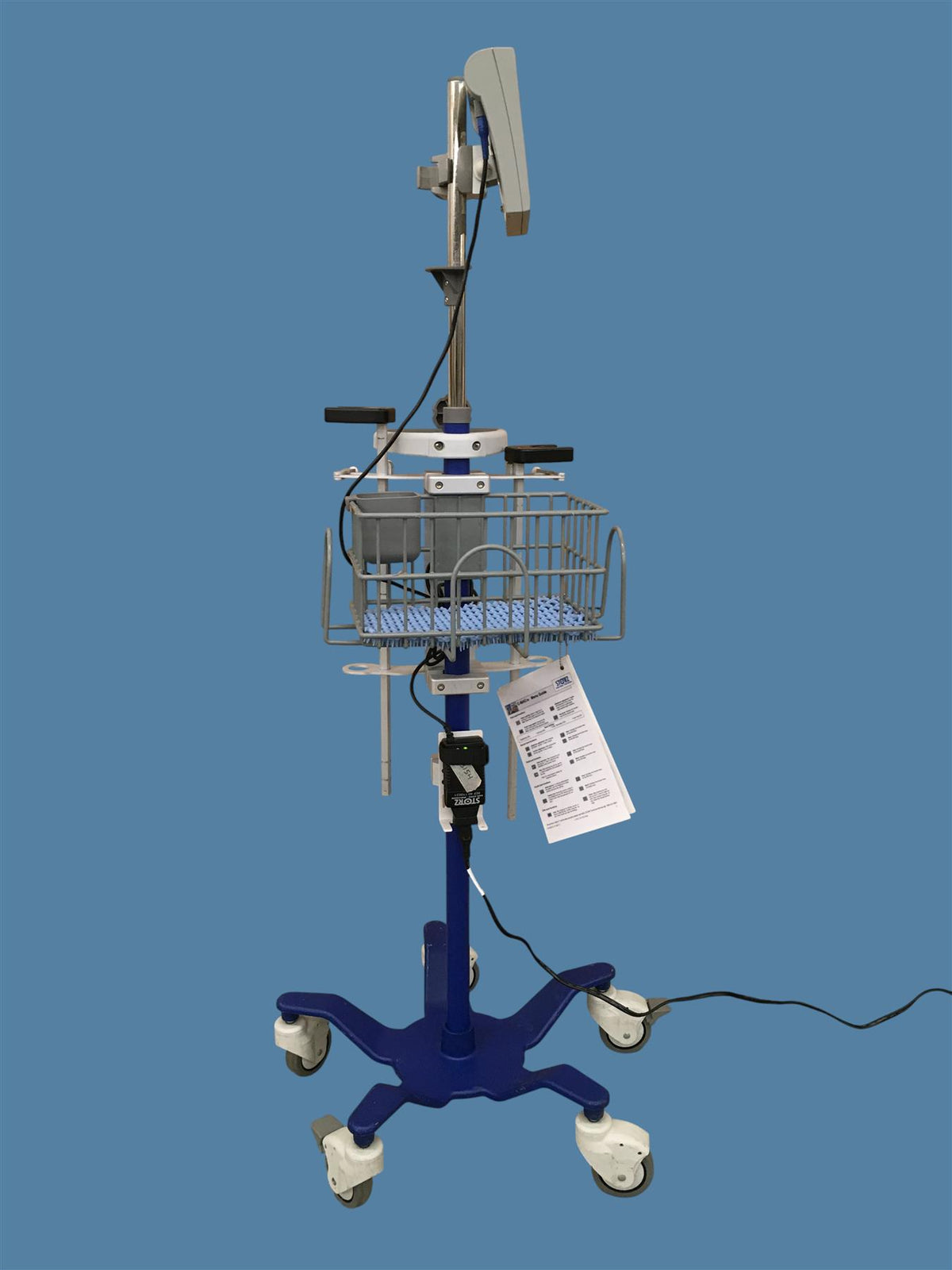 Karl Storz 8402 ZX C-MAC Video Laryngoscope Monitor w/ Rolling Stand & PSU
