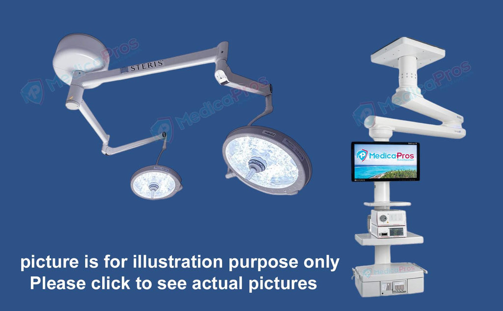 Steris HarmonyAir G-Series G5 Dual lighthead Surgical Lighting Sys W Equip Boom