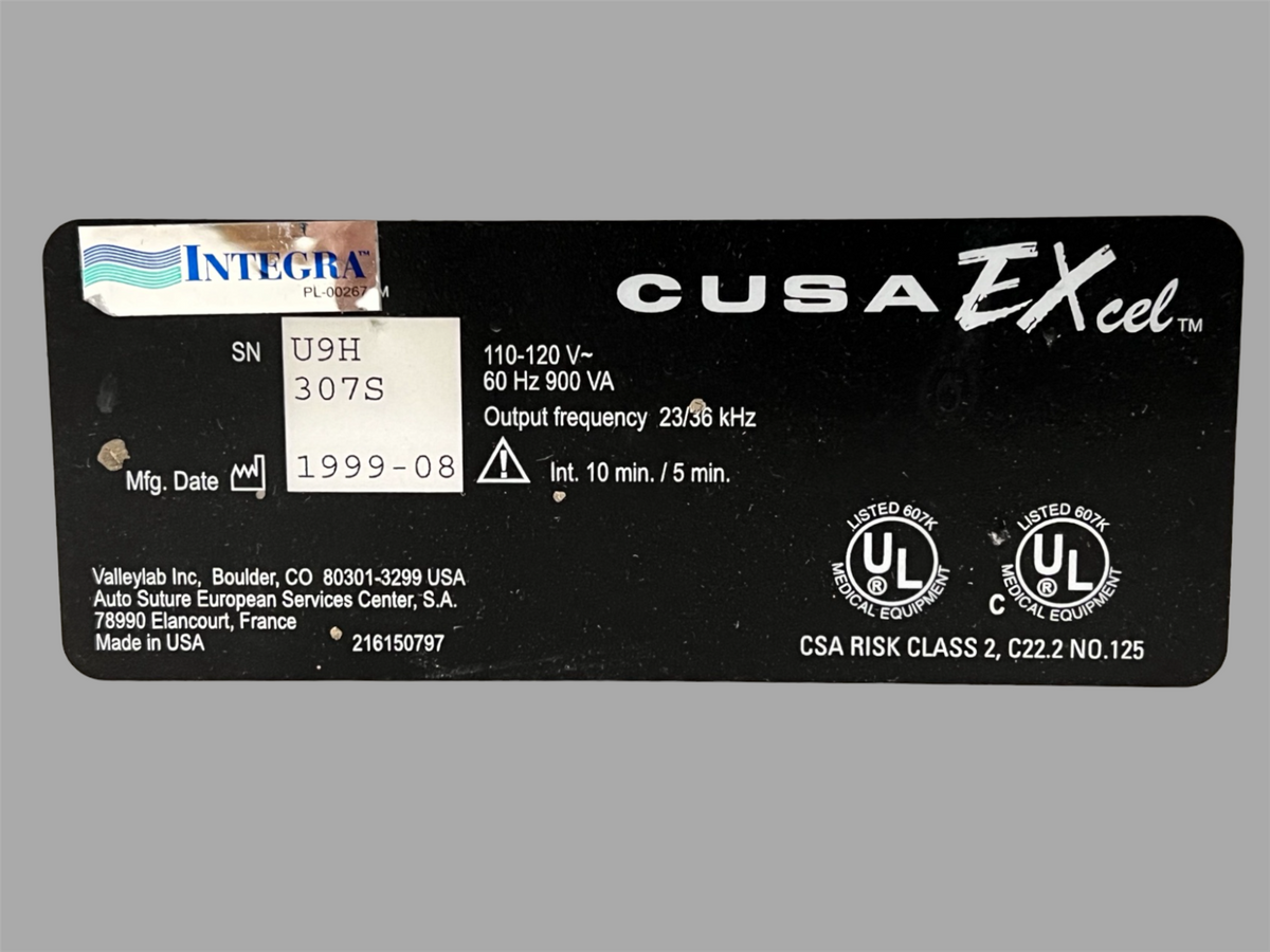 ValleyLab Cusa EXcel Ultrasonic Surgical Aspirator System w foot switch