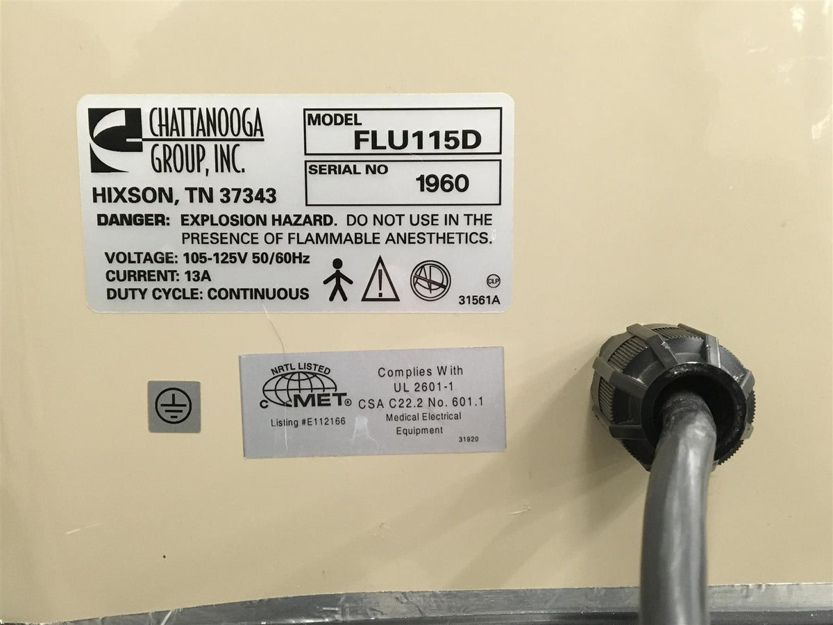 Chattanooga FLU115D Double Extremity Fluidotherapy System