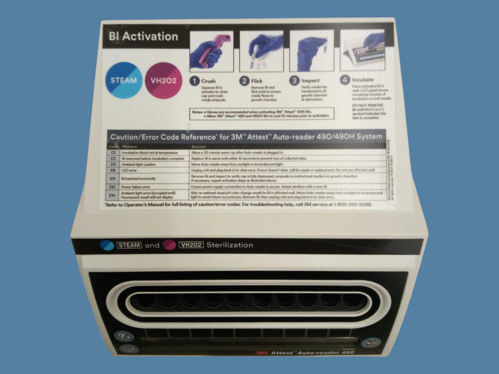 M Attest Auto-Reader 490 Biological Indicator Incubator v4.2.7 (w/o Power Adapter)