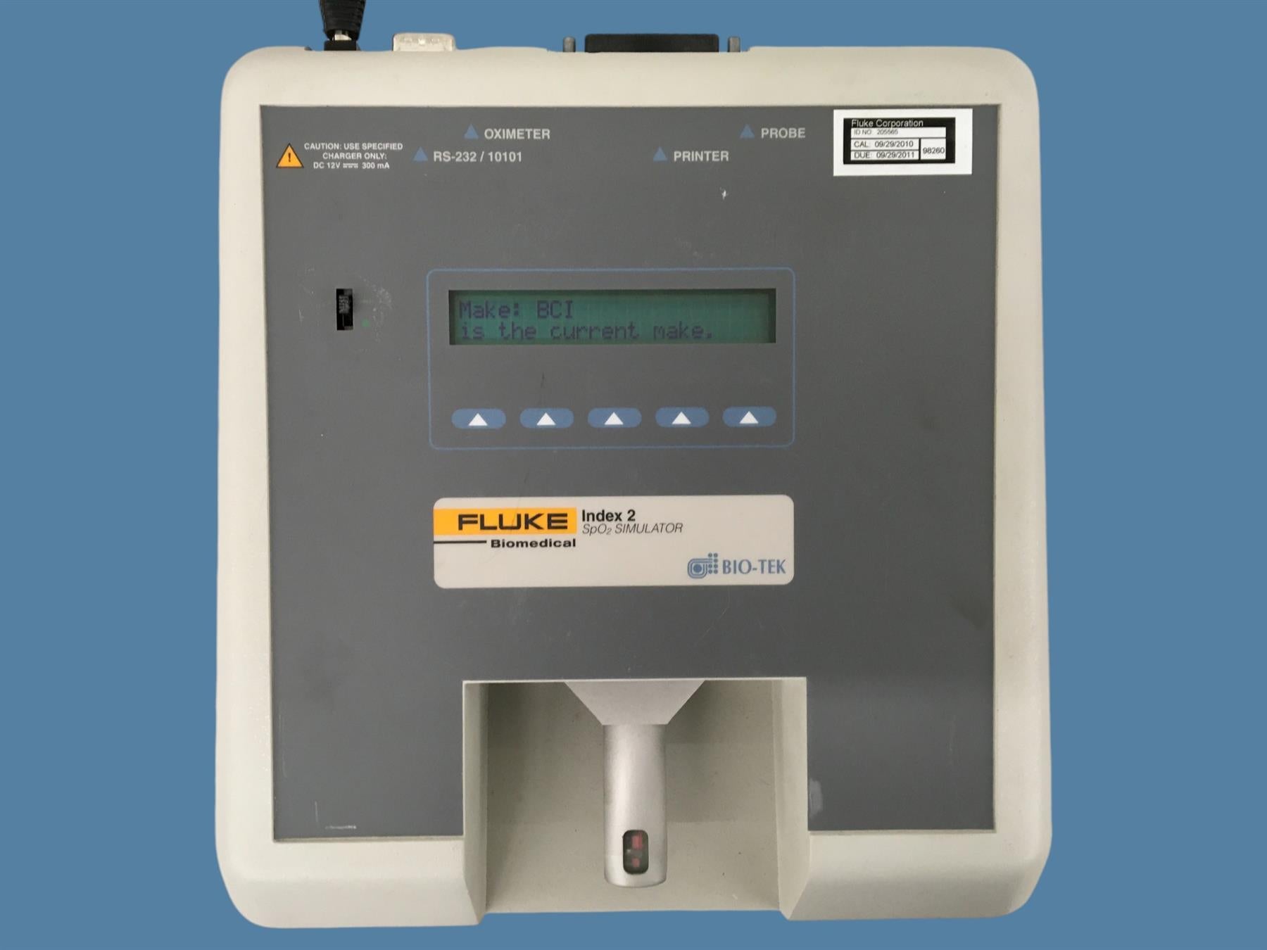 Fluke Biomedical Index 2 SpO2 Simulator INDEX-2XLFE [No Adapter]
