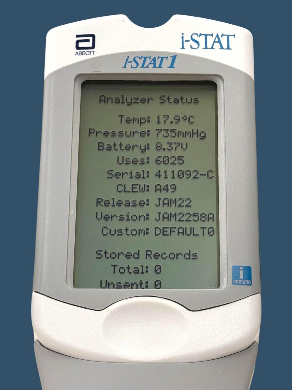 Abbott i-STAT 1 300-G Portable Hematology Analyzer Latest Software