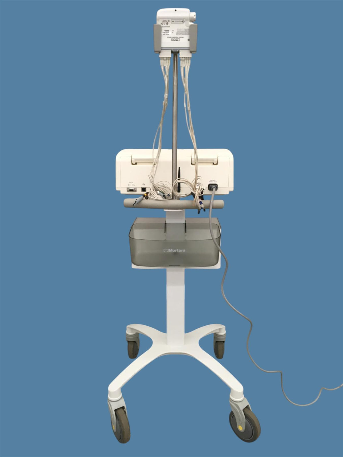 Mortara ELI 350 Electrocardiograph w/ Cart & WAM Module/Leads