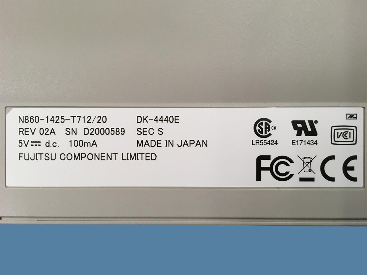 Fujifilm Fujinon SU-1 EUS Keyboard DK-4440E USB - Patient/Data Layout