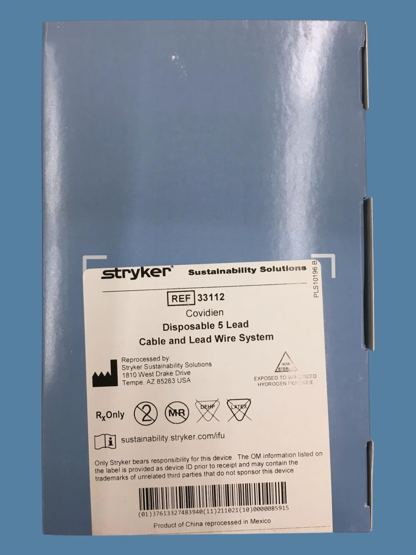 Covidien 33112 Disposable 5-Lead Cable System - Stryker Reprocessed (Box of 10)