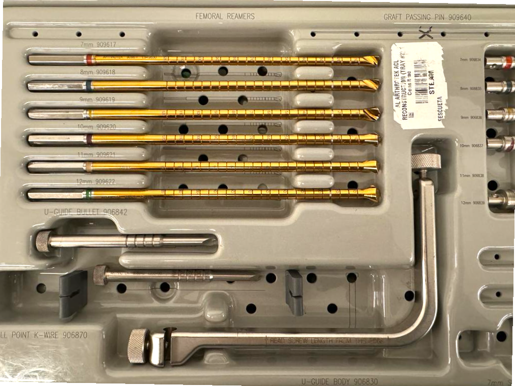 Arthrotek Zimmer Biomet  ACL Trays Arthroscopy Orthopedics Trauma Tray 1 & 2