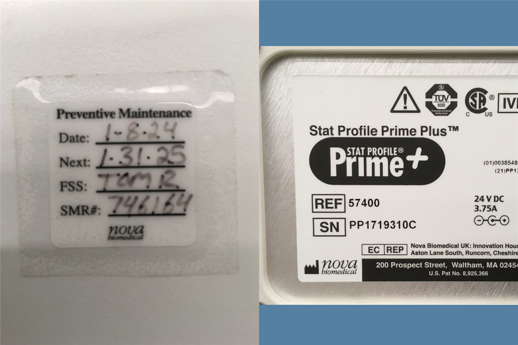 Nova Biomedical Stat Profile Prime Plus (Prime+) REF 57400 (No Power Supply)