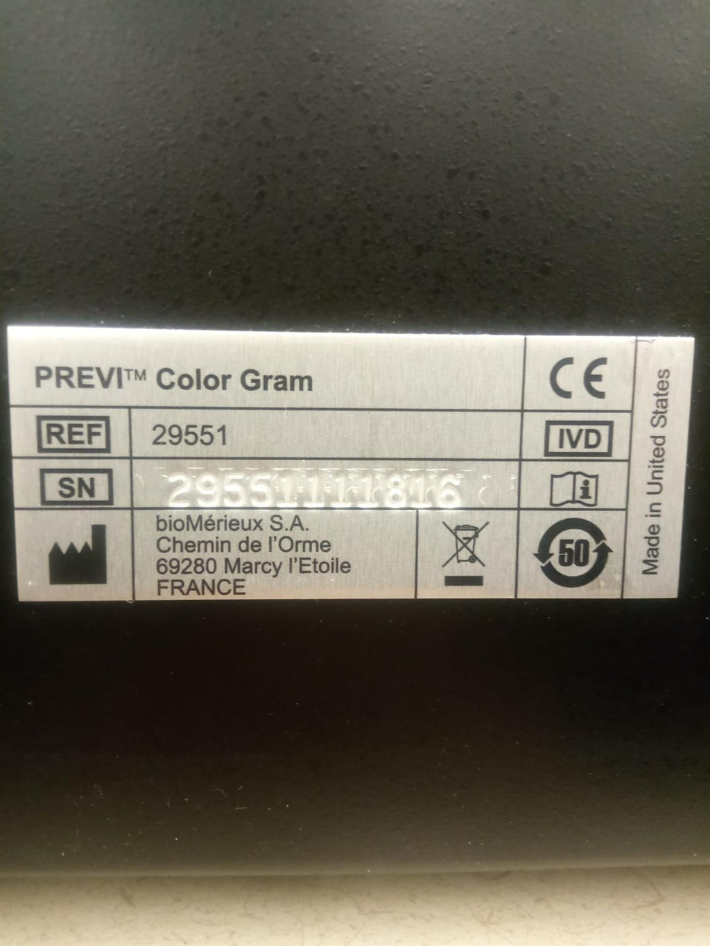 Biomerieux PREVI Color Gram 29551 Automated Slide Stainer