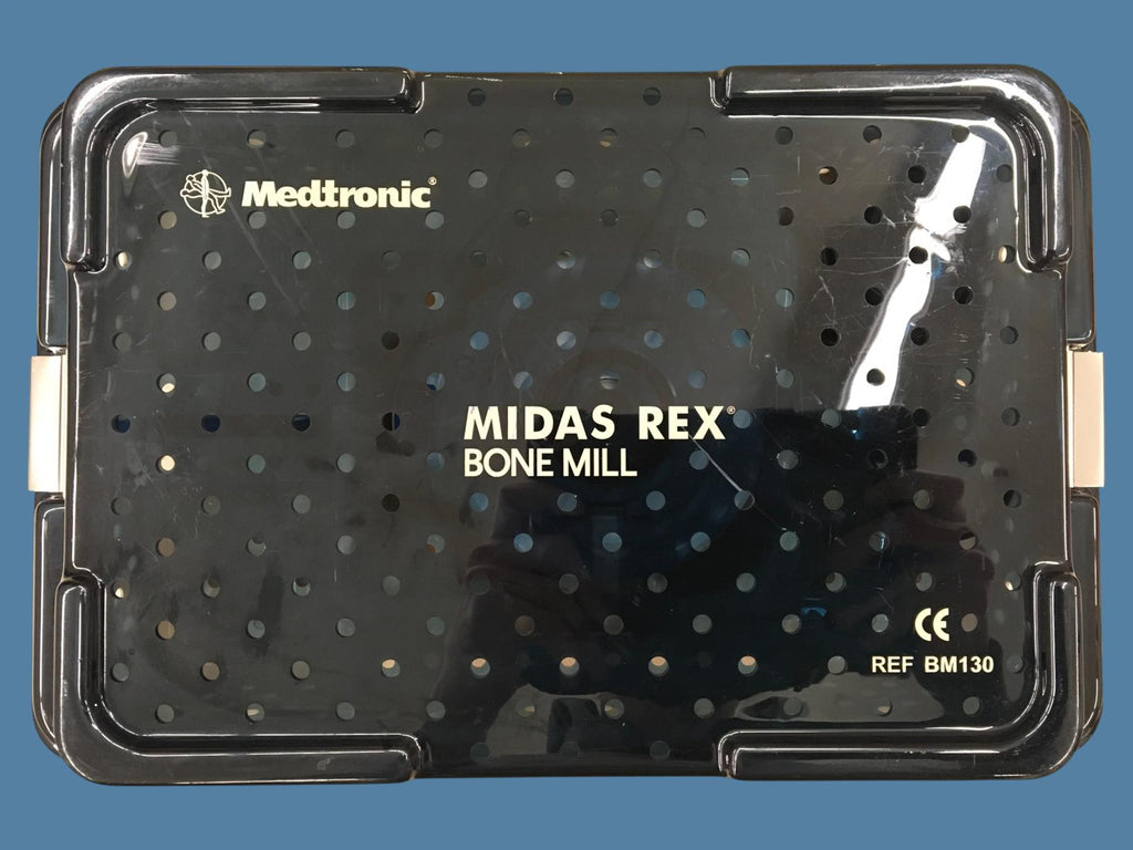Medtronic Midas Rex Bone Mill BM110 w/ Console BM120 & Case BM130 (Set)