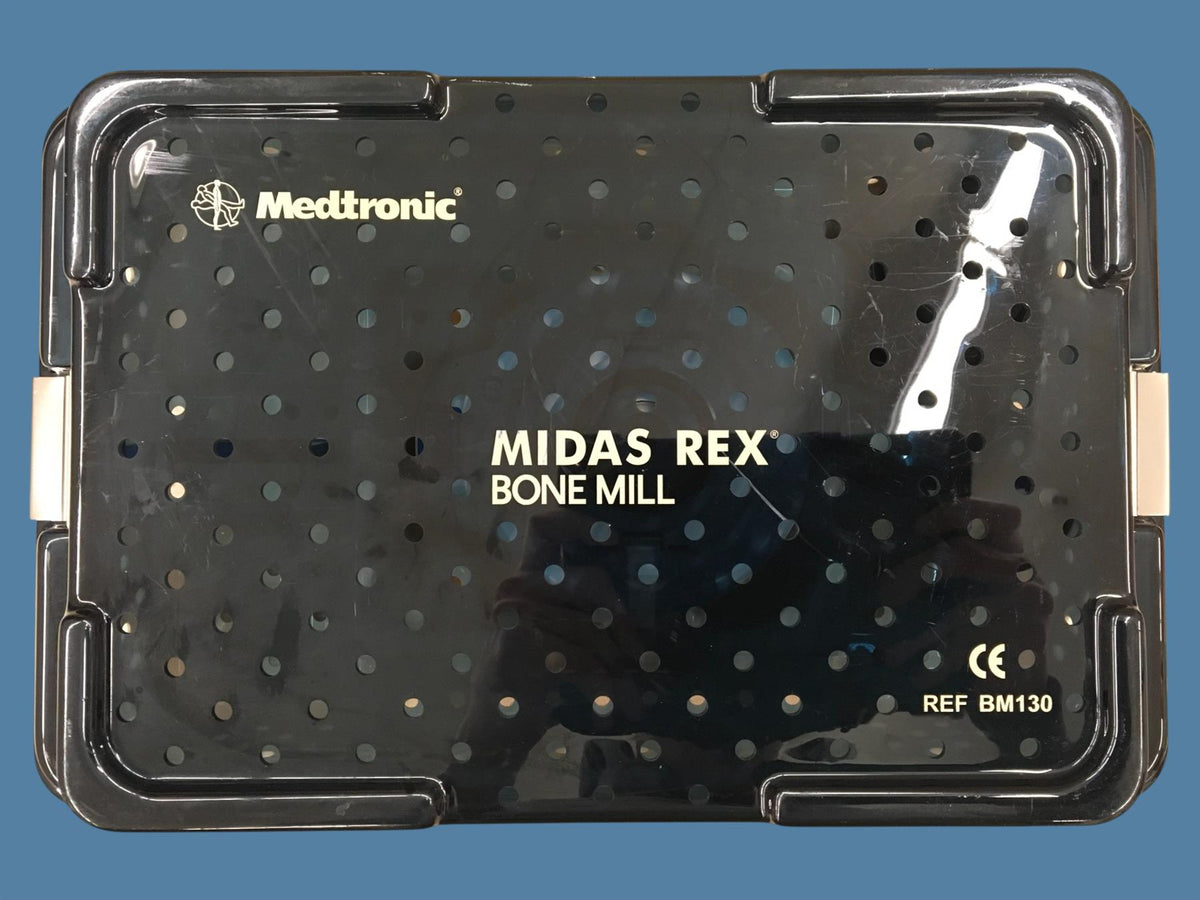 Medtronic Midas Rex Bone Mill BM110 w/ Console BM120 & Case BM130 (Set)