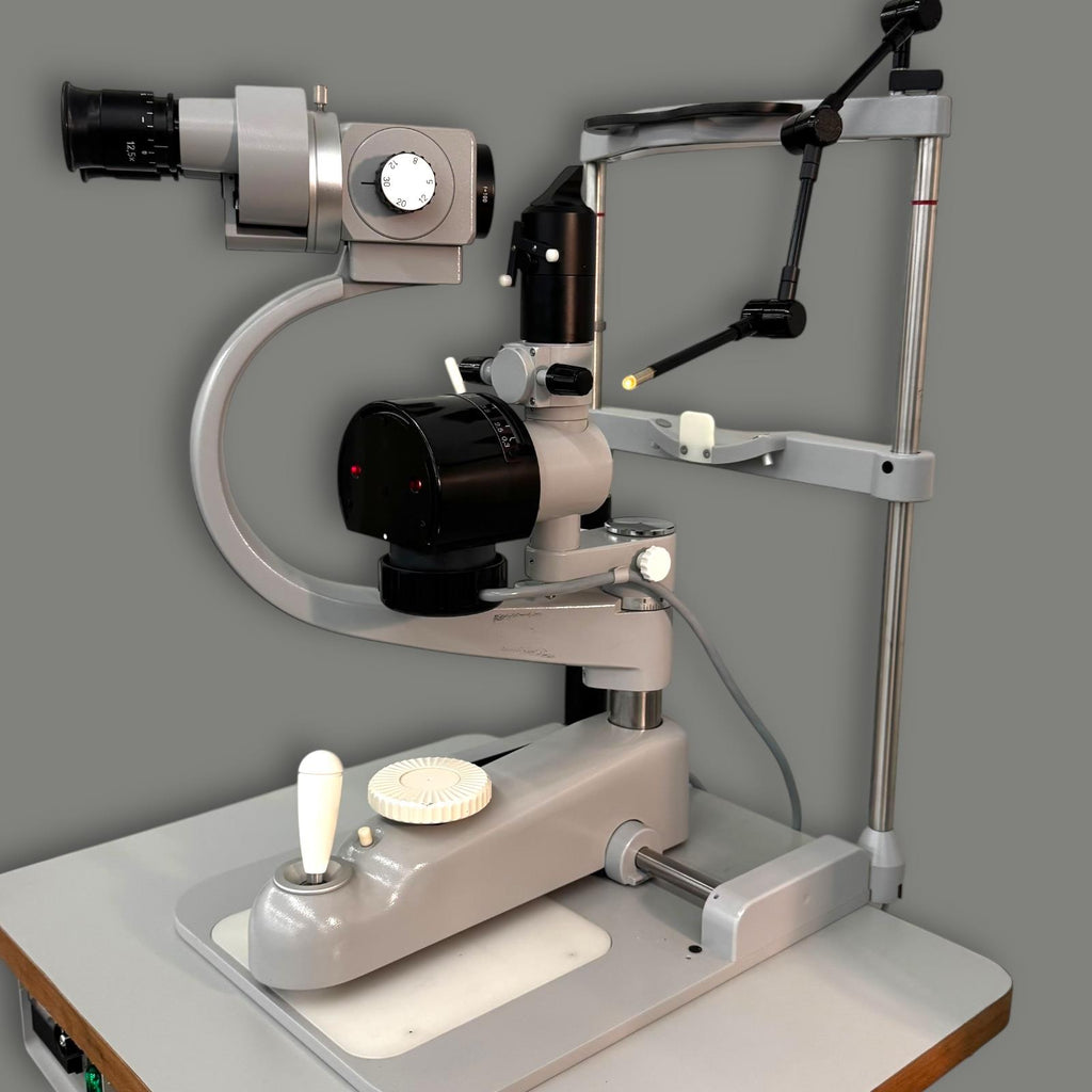 Boom-Mounted Carl Zeiss Slit Lamp and Bausch & Lomb 71-21-35 Keratometer