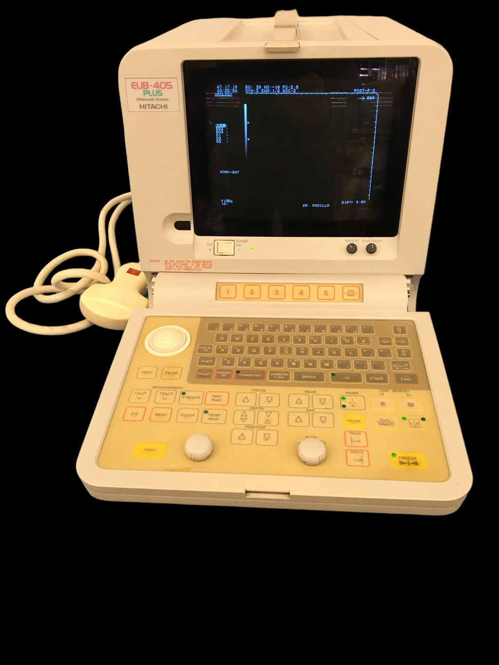 HITACHI EUB-405B PLUS ULTRASOUND DIAGNOSTIC SCANNER
