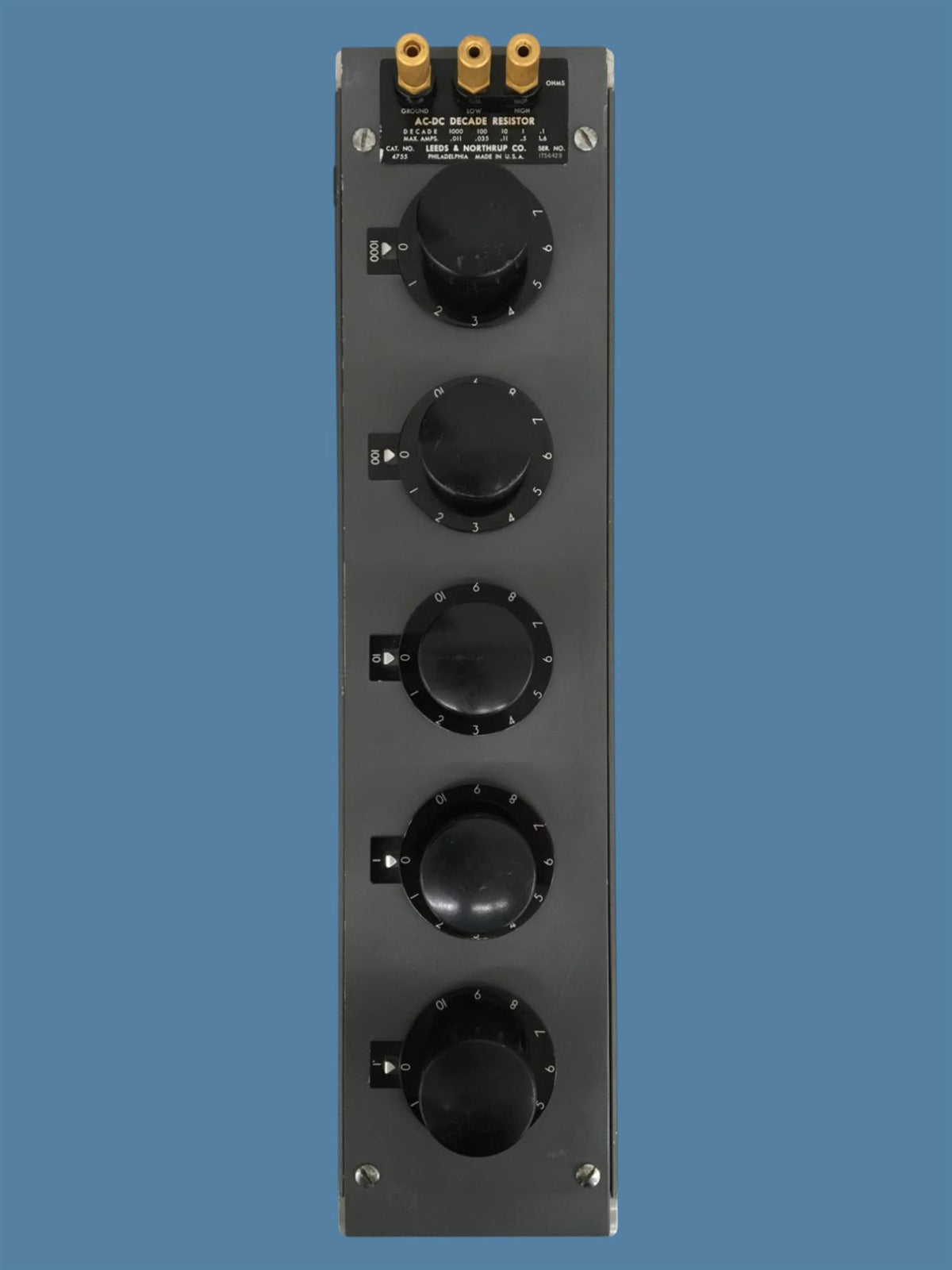 Leeds & Northrup Co. 4755 AC-DC Decade Resistor