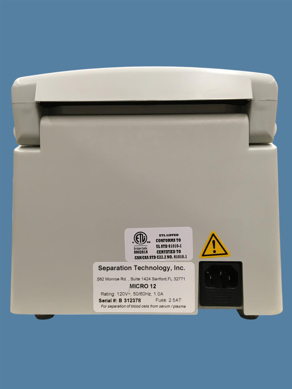 STI Inc. Micro 12 High Performance Separation Microcentrifuge