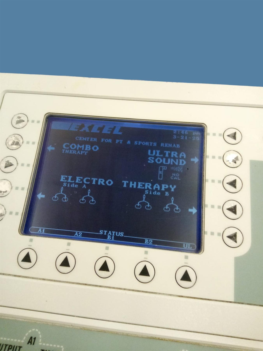 XLTEK Ultra IV Ultrasound/Electrotherapy Unit (EX-UL4) w/ Applicator & Leads