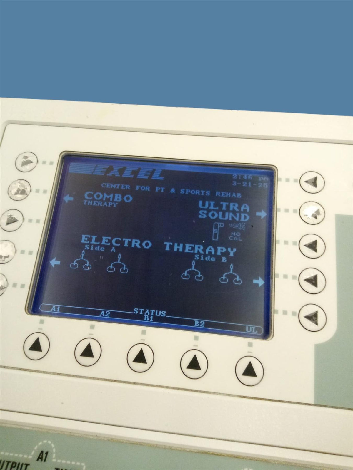 XLTEK Ultra IV Ultrasound/Electrotherapy Unit (EX-UL4) w/ Applicator & Leads