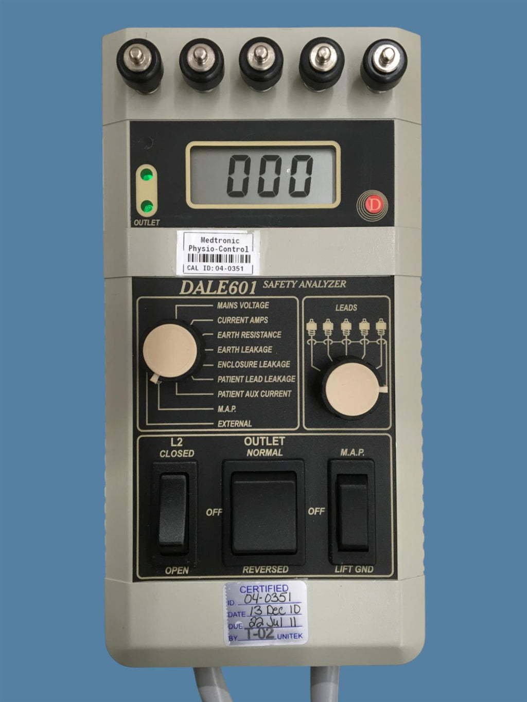 Fluke Biomedical DALE601 Safety Analyzer w/ Travel Bag