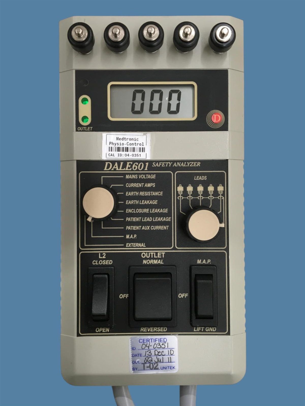 Fluke Biomedical DALE601 Safety Analyzer w/ Travel Bag