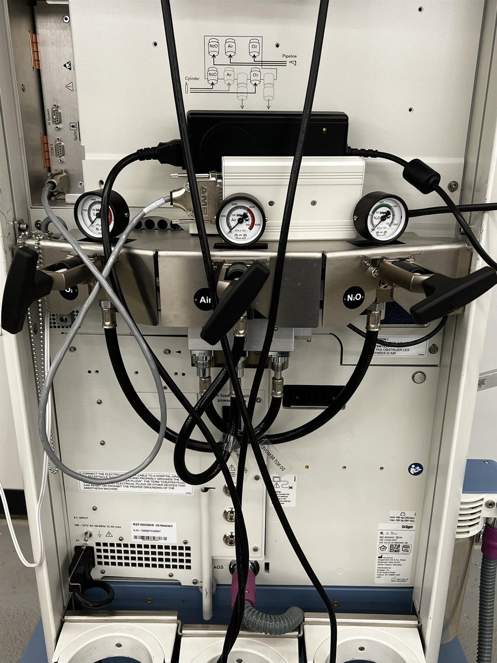 Drager Apollo 8606500 64 SW04.53.05 8620081-00 Anesthesia Machine W C700