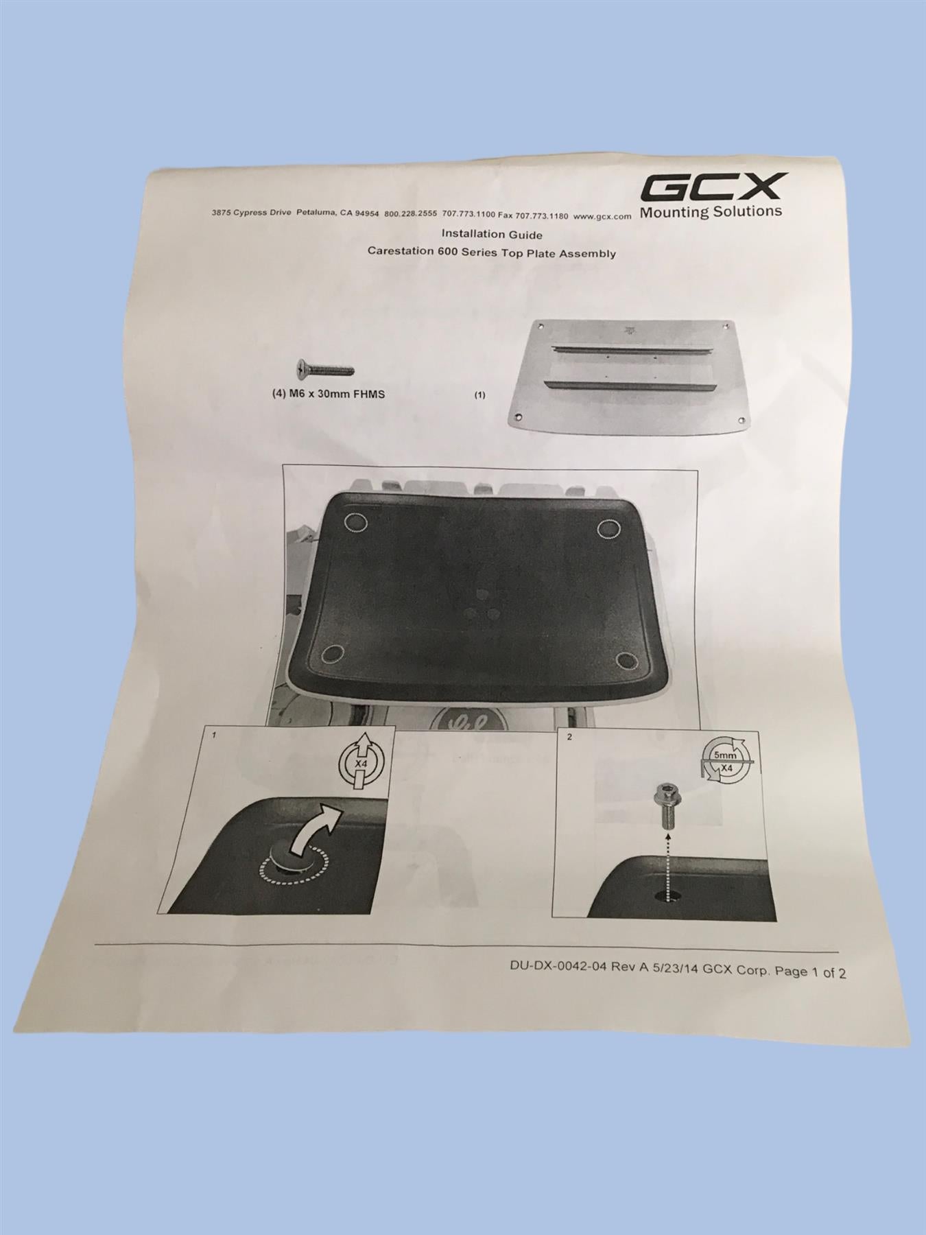 GE Carestation 620/650 Top Plate w/ 10"/25.4cm Horizontal Channel DX-0042-04B Product descriptions by channel: Add New Delete SourceSubSourceDescription EBAYmedicapro_US