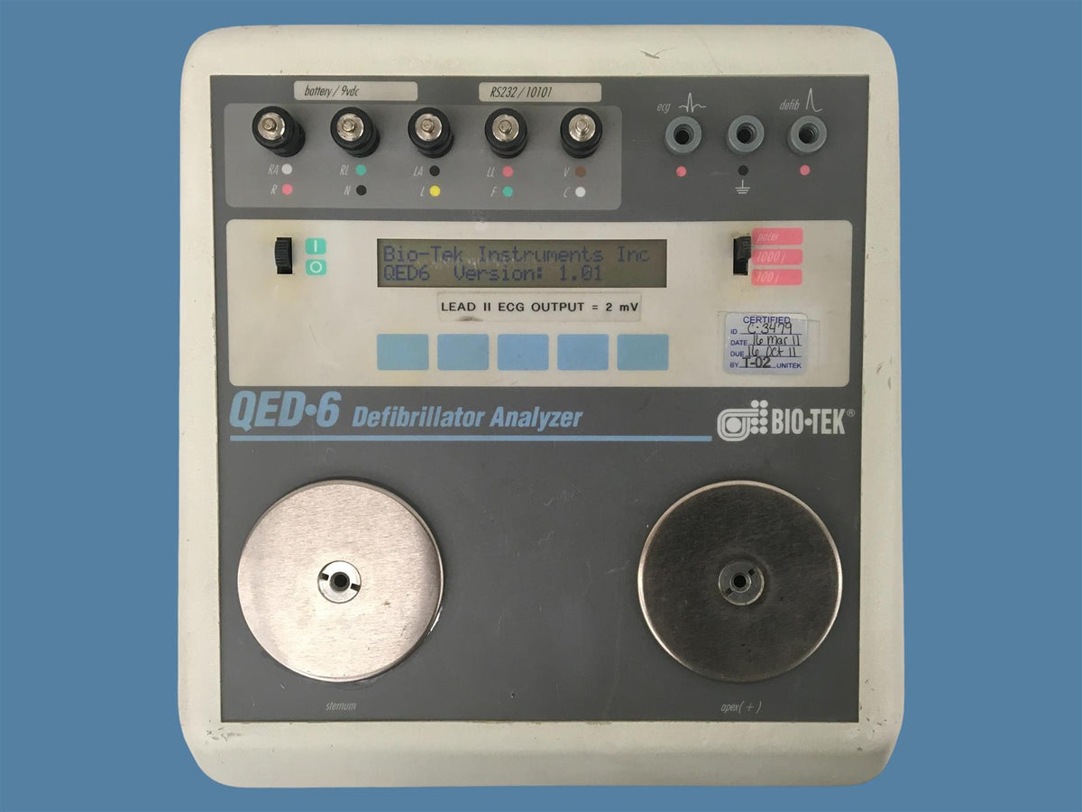 Bio-Tek Instruments QED 6 Defib Analyzer v1.01 (No Power Supply)