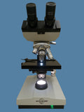 Accu-Scope Binocular Microscope w/ Halogen Light, 4x 10x 40x 100x Objectives