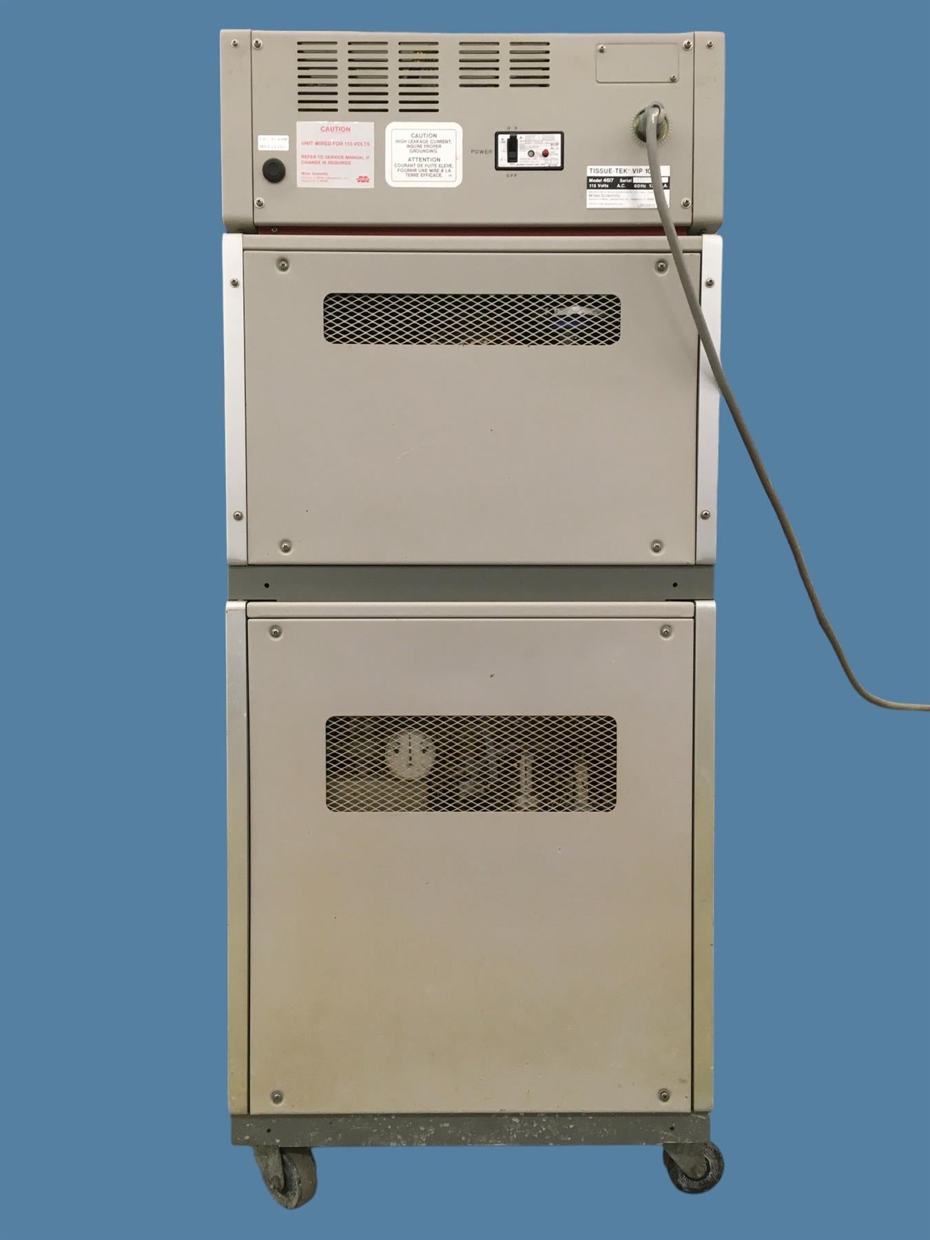 Sakura Tissue-Tek VIP 1000 Vacuum Processor 4617 w/ Cabinet & Baskets