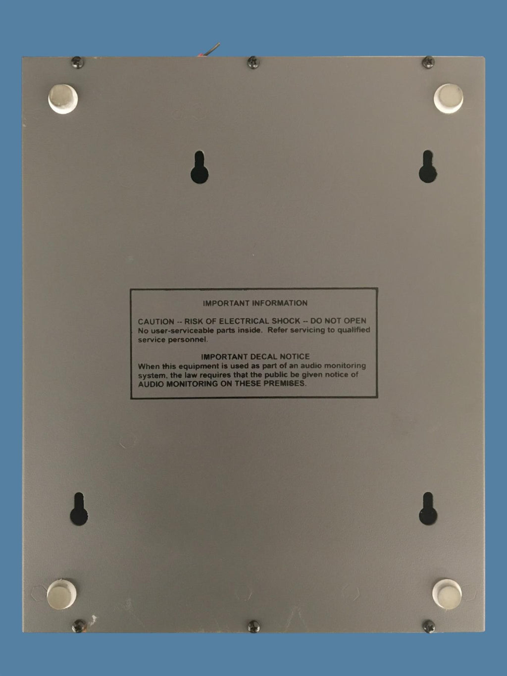 Louroe Electronics AP-1TB Single Zone Audio Base Station w/ Talkback (No Cord)
