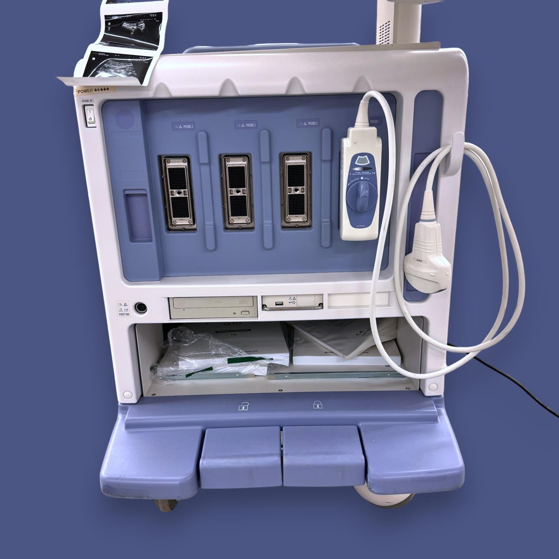 Hitachi Aloka SSD- a10 Prosound Ultrasound System w/ Aloka 9130 Probe