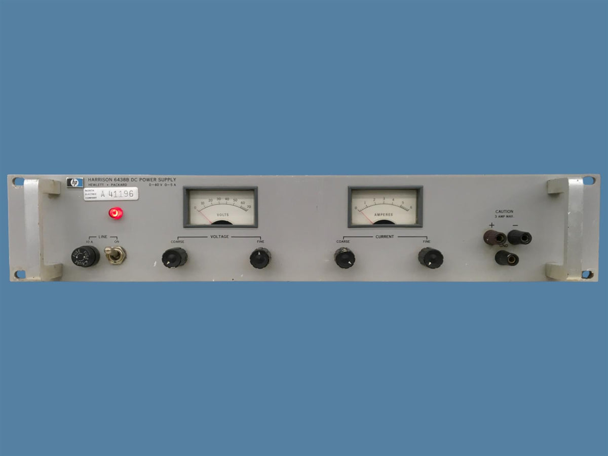 Hewlett-Packard Harrison 6438B DC Power Supply, 0-60V, 0-5A