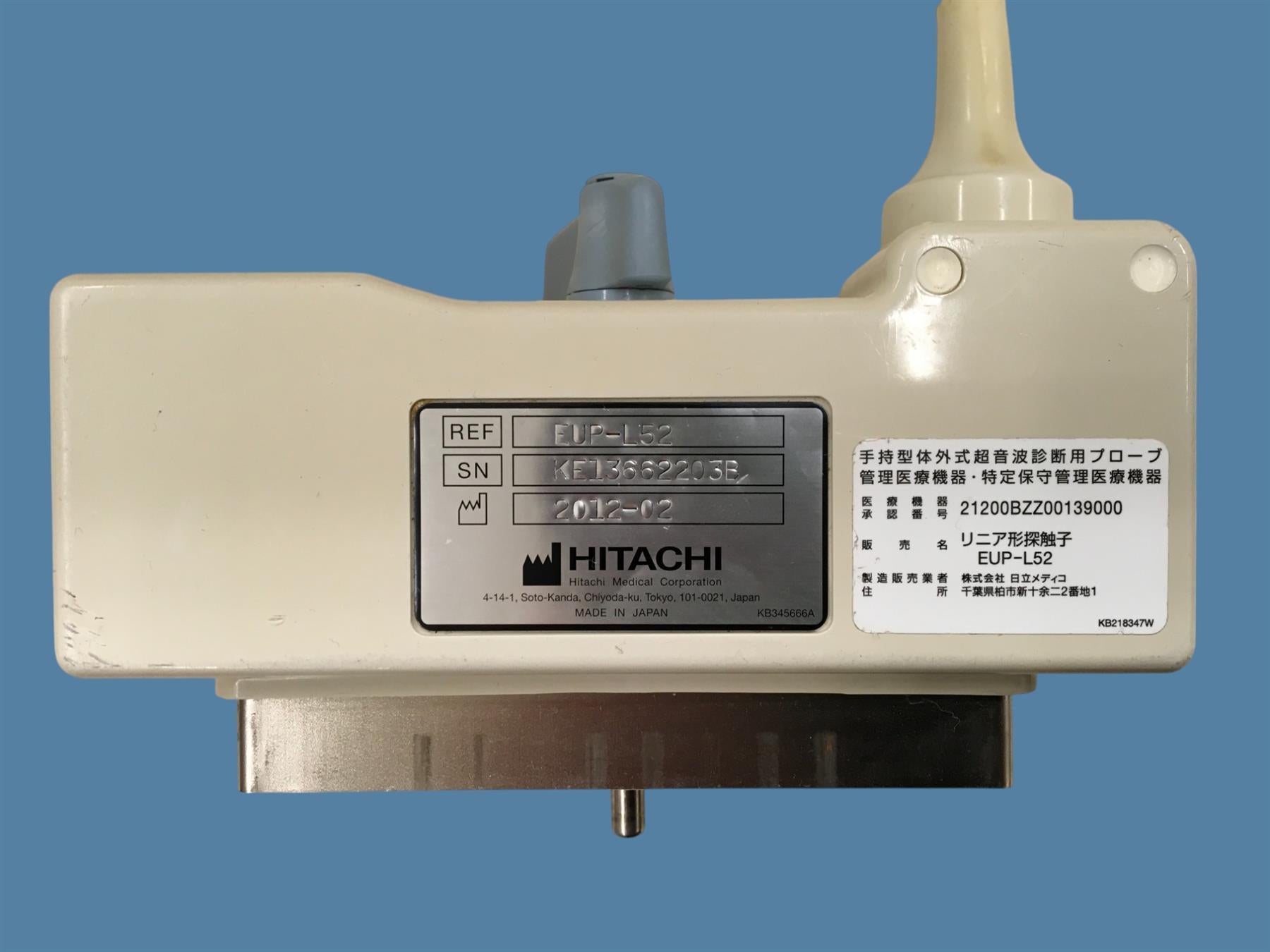 Hitachi EUP-L52 Linear Array Ultrasound Transducer Probe (2012)