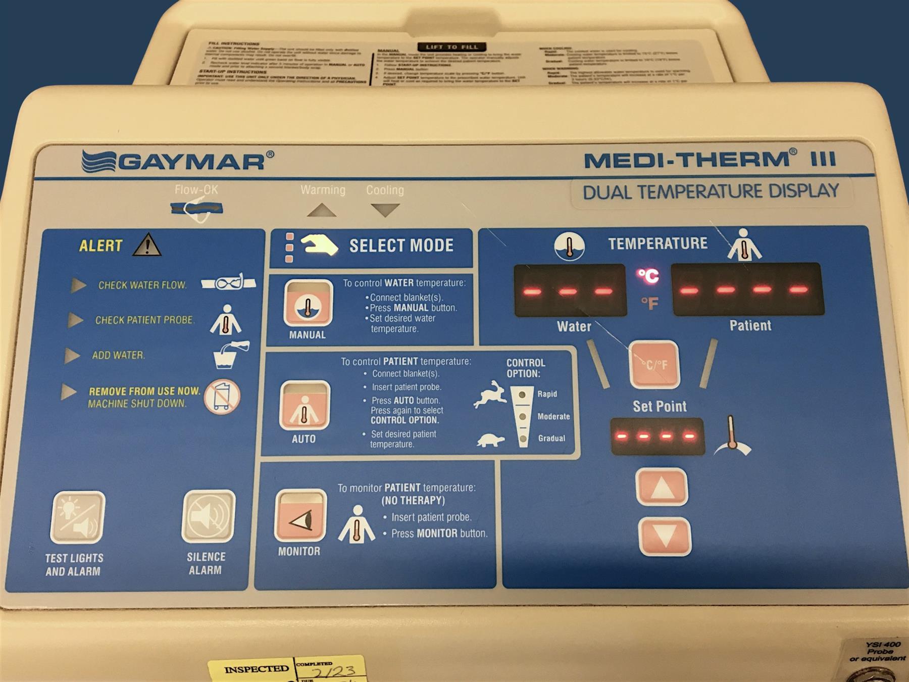 Gaymar Medi-Therm III (MTA7900) Automatic/Manual Hyper/Hypothermia System