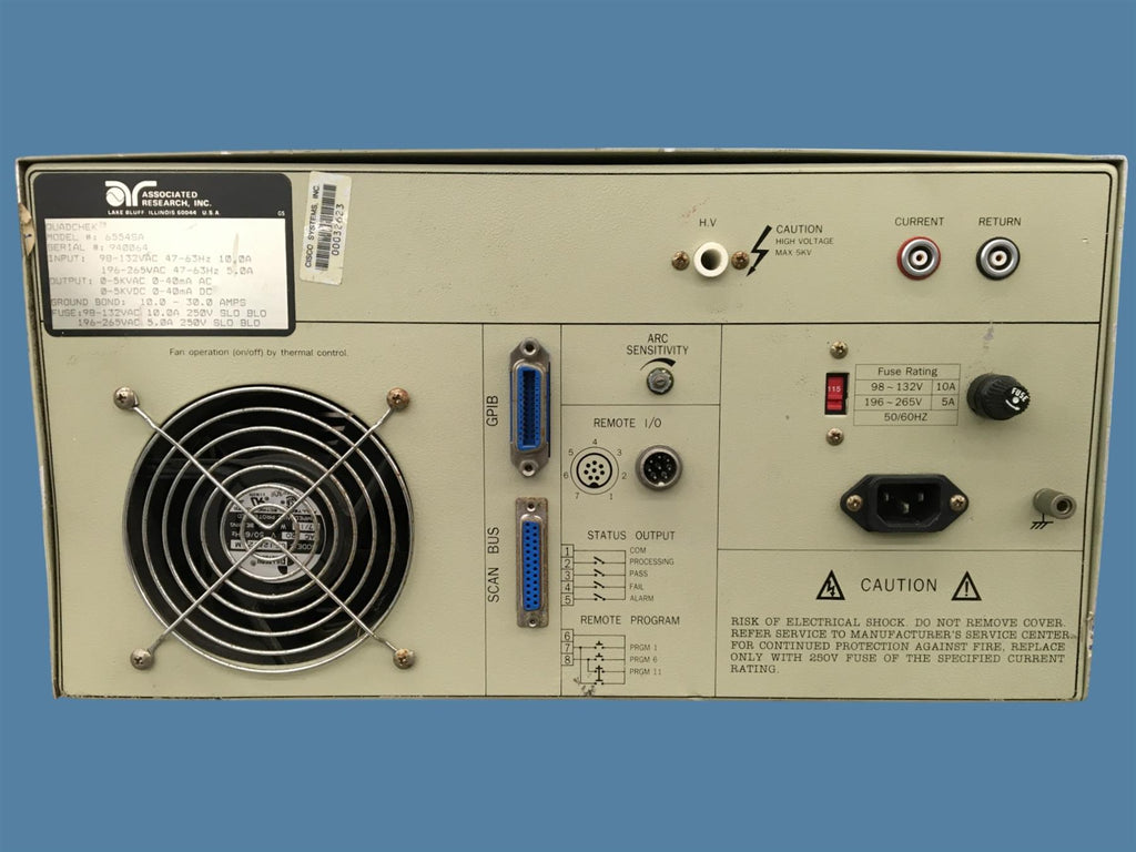 Associated Research Quadchek 6554SA Electrical Safety Compliance Analyzer