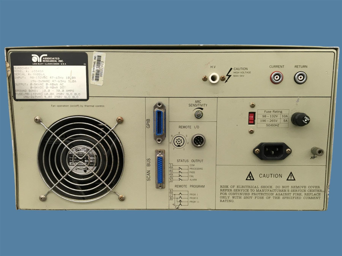 Associated Research Quadchek 6554SA Electrical Safety Compliance Analyzer