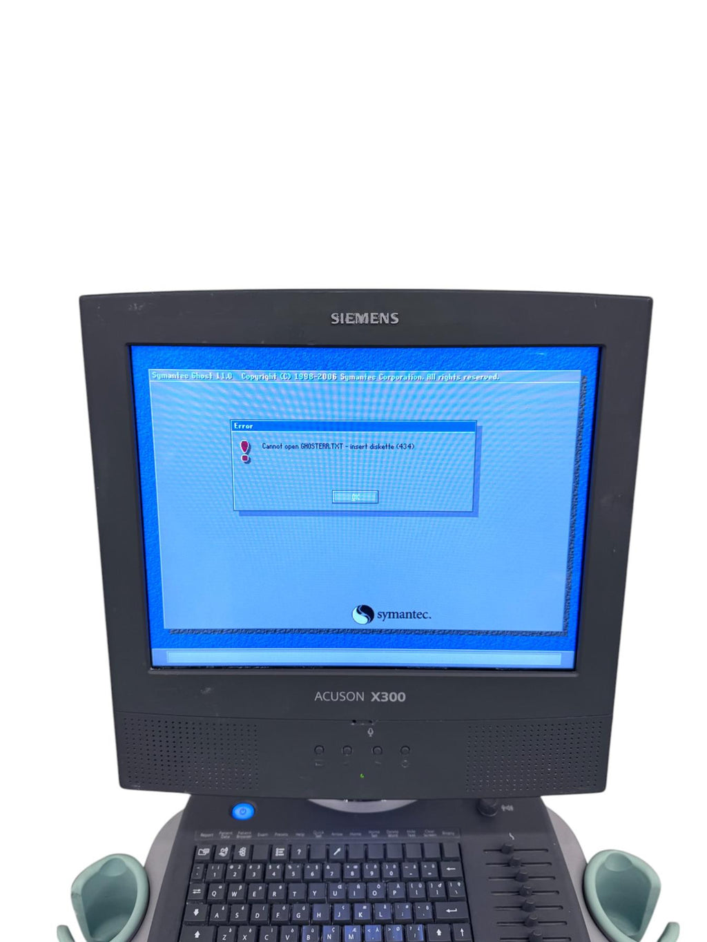 Siemens Acuson X300 Ultrasound Machine For Parts Machine