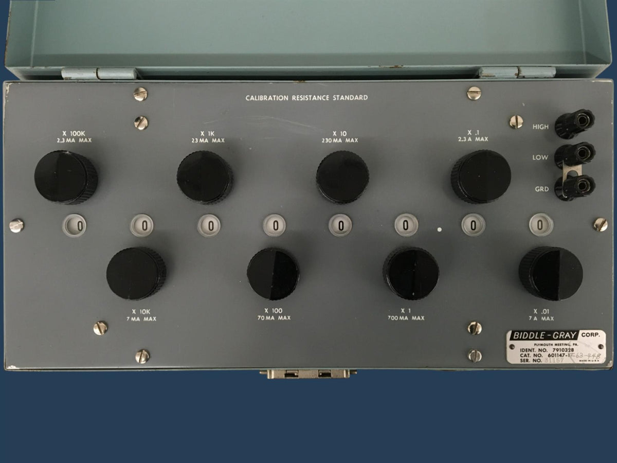 Biddle-Gray Corp. 601147-1 Calibration Resistance Standard