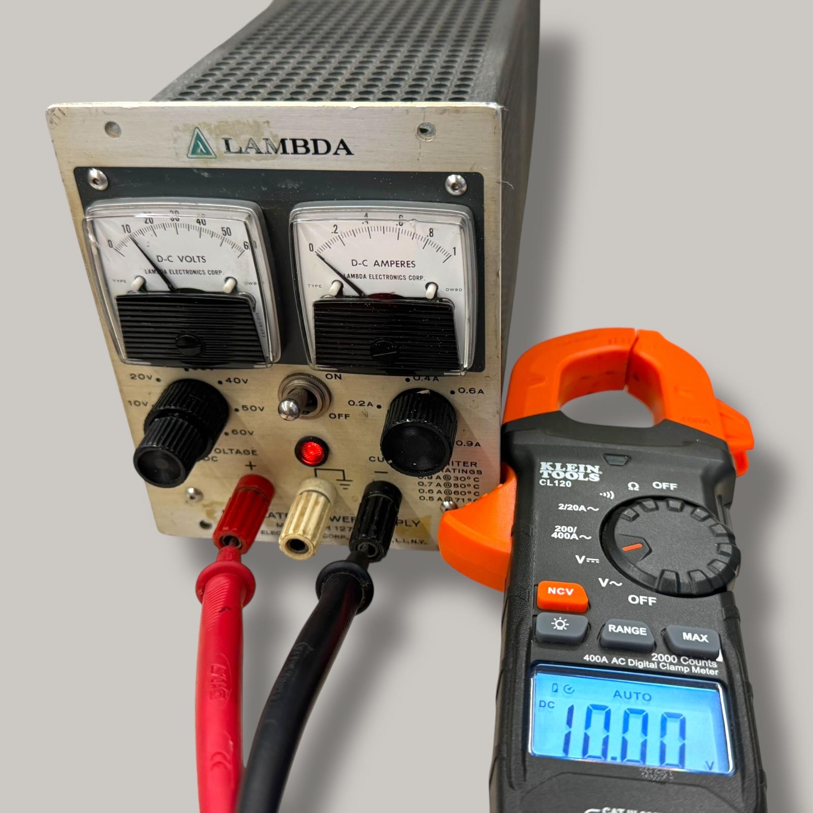 Lambda Regulated DC power supply 60V 0.9A Model LH 127 FM Tested
