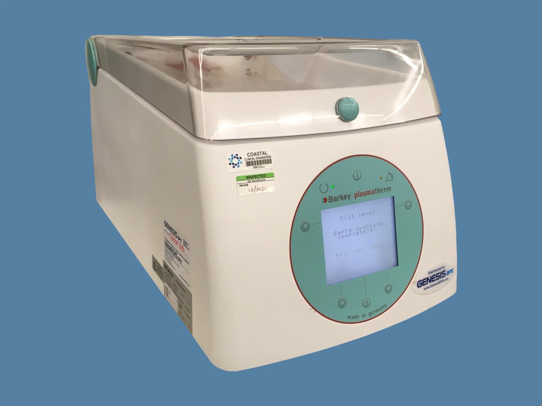 Barkey Plasmatherm 212.10046 Blood & Plasma Thawer (2017)