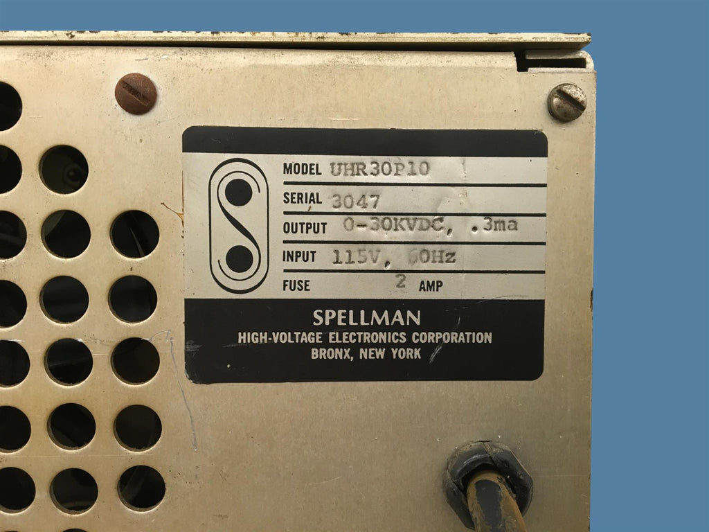 Spellman UHR30P10 High Voltage Power Supply