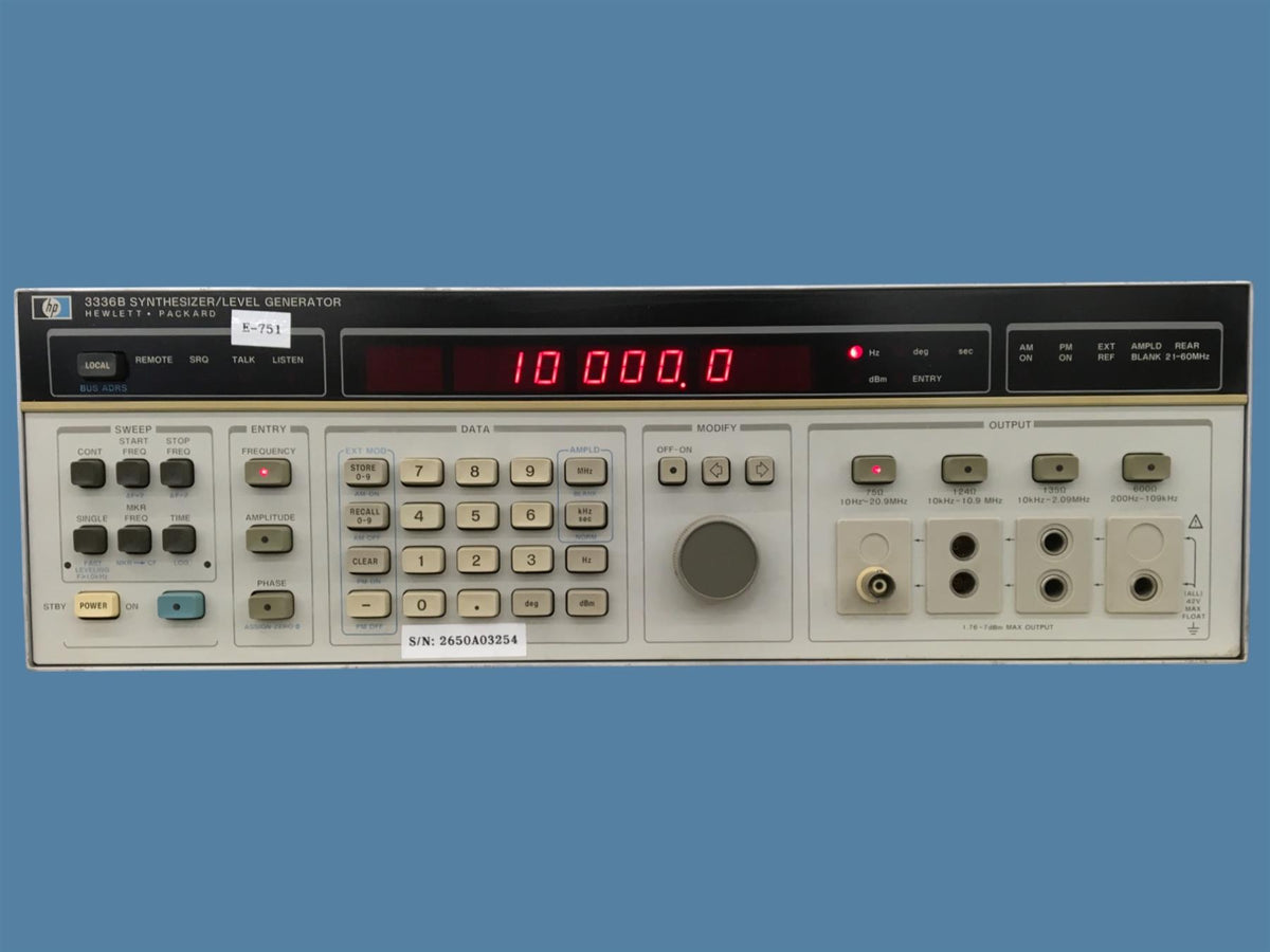 Hewlett-Packard 3336B Synthesizer/Level Generator
