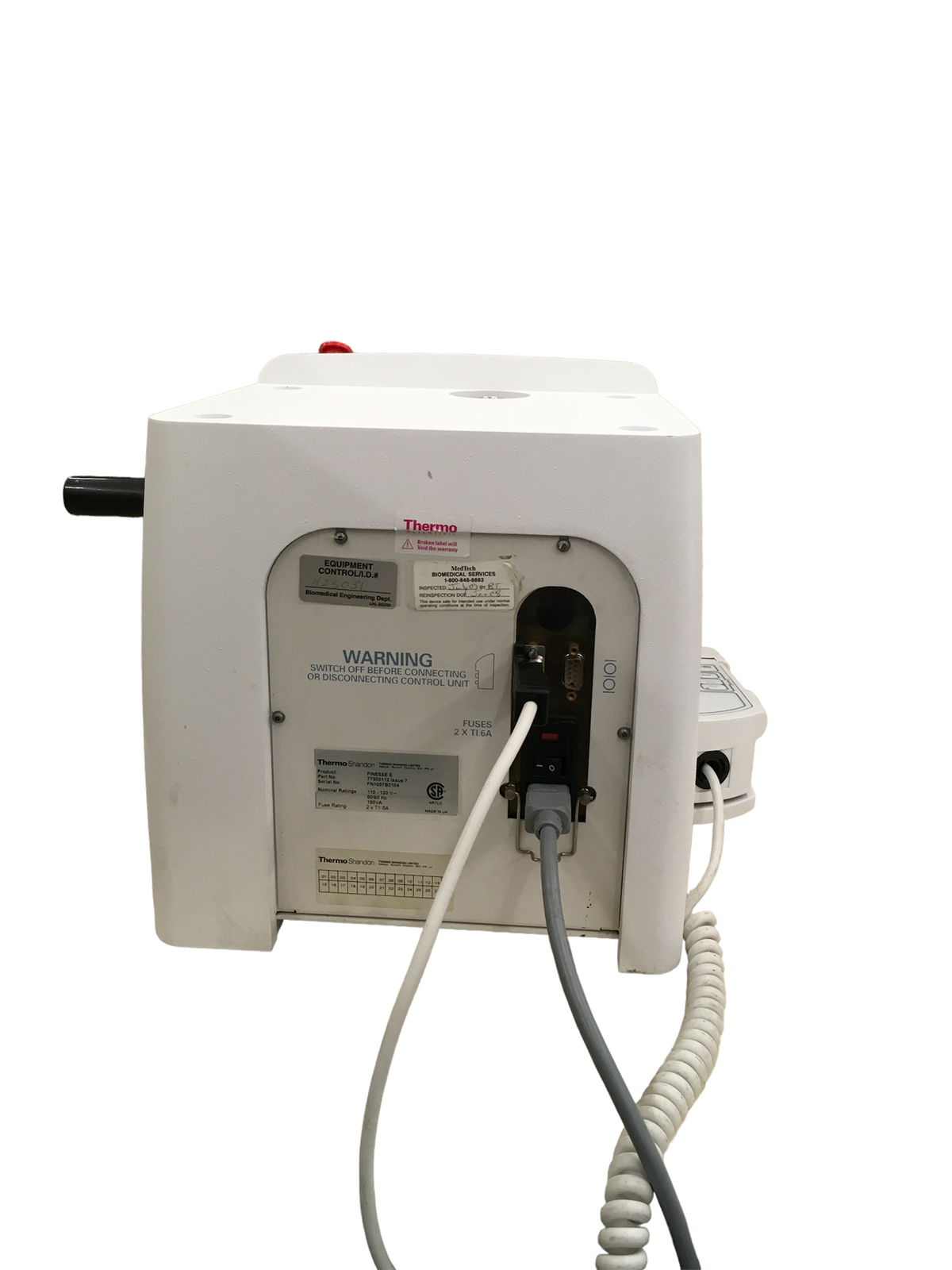 Thermo Shandon Finesse E Laboratory Microtome 77500112 Issue 7 (No Blade Holder)