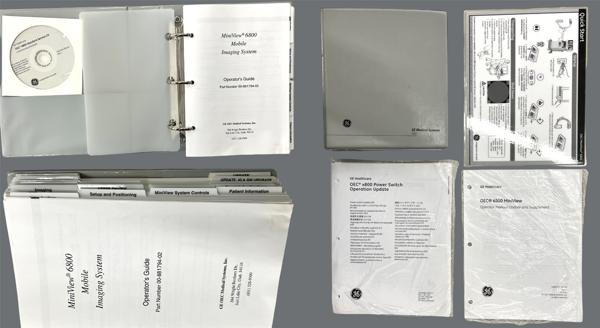 GE Medical Systems OEC MiniView 6800 HP Portable X-Ray Mini C-Arm