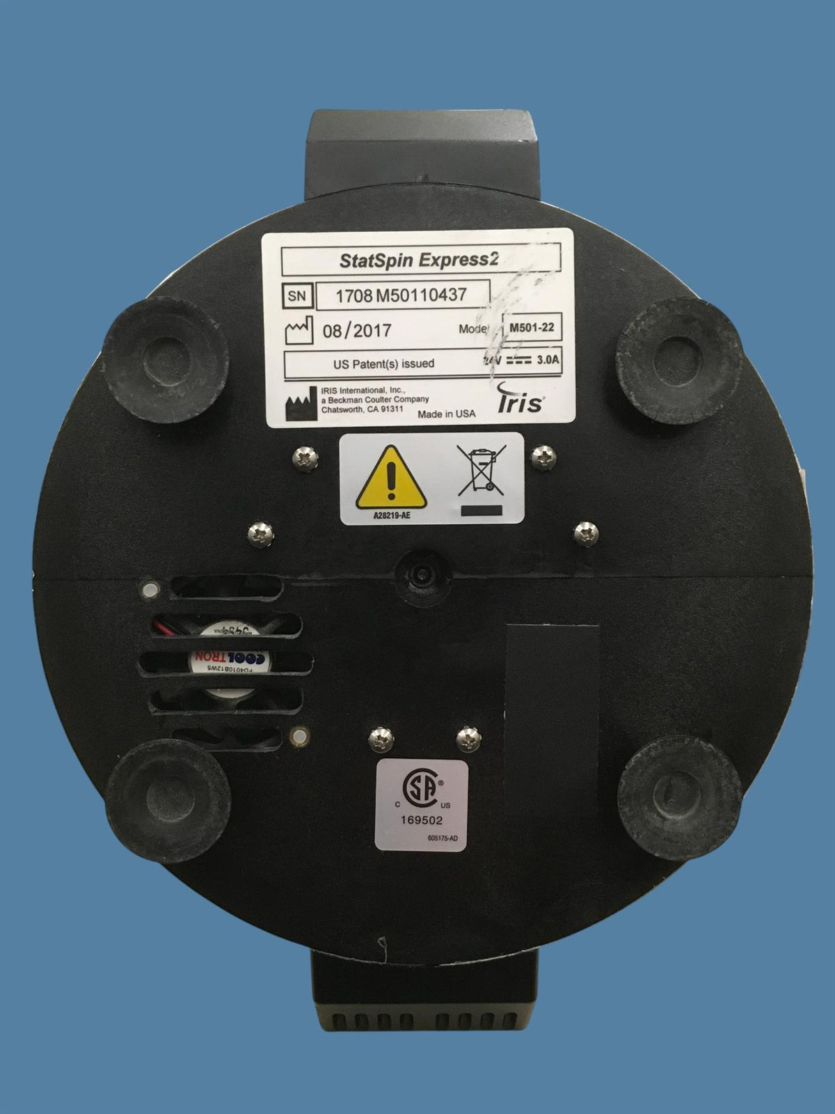 IRIS StatSpin Express 2 Primary Tube Centrifuge M501-22 w/ Power Supply (2017)